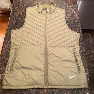 Nike Aerolayer Running Vest XL (AH0546-395) Olive Green (Men)